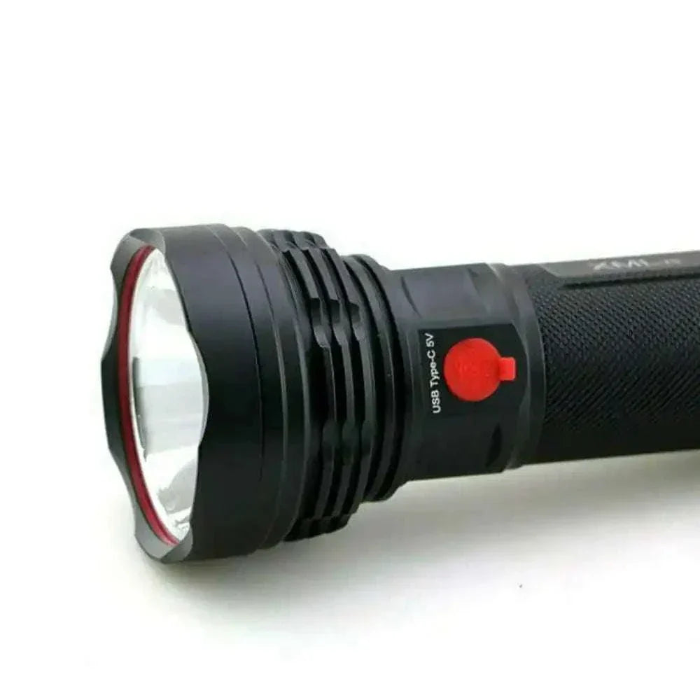 4500lm Ultimate Torch, powerful flashlight with 900m beam, security and camping use.