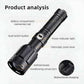 15000lm Ultimate Torch with dual switch, telescopic zoom, and bidirectional charging features.